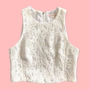 Rebecca Taylor white crop top